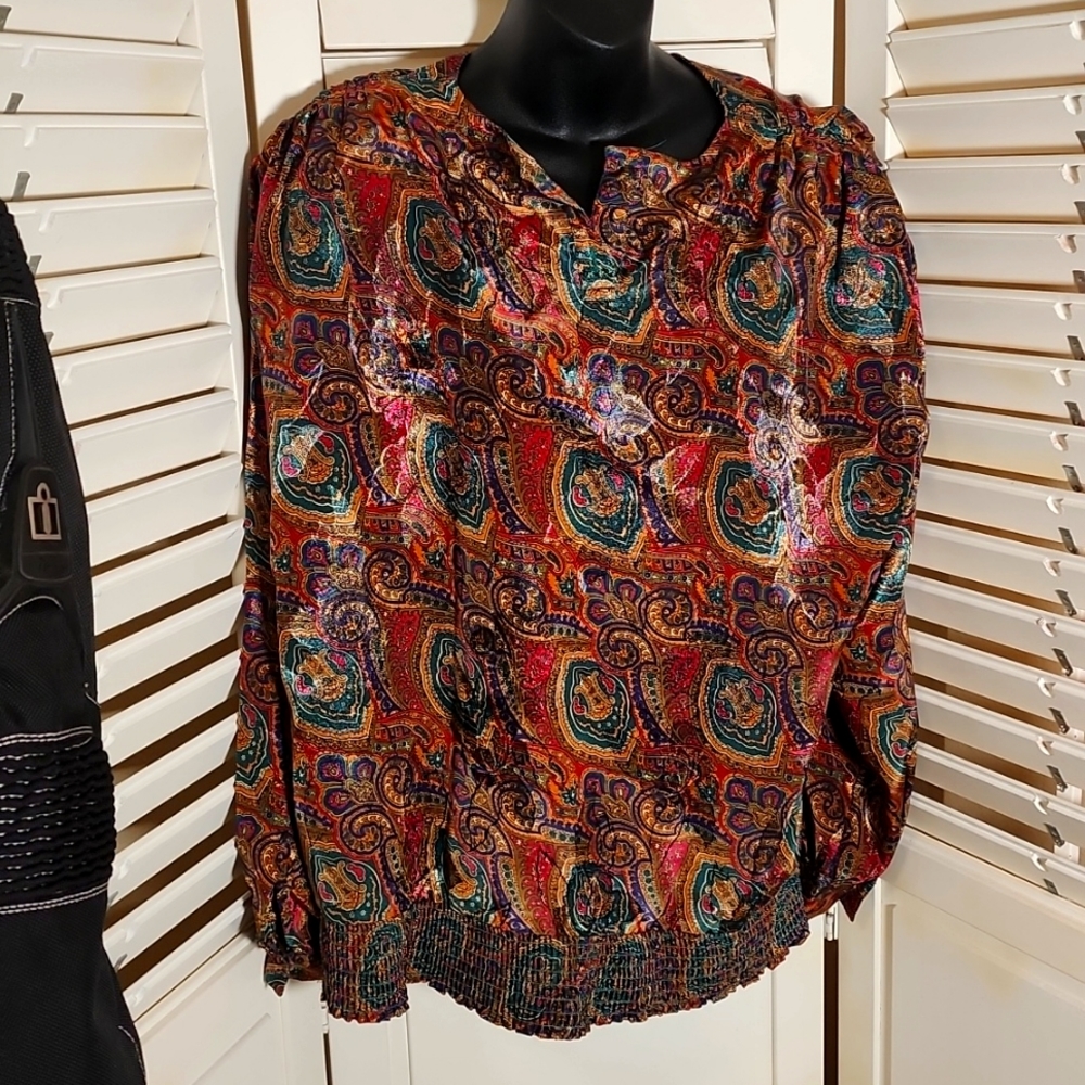 Laura and Jayne paisley blouse